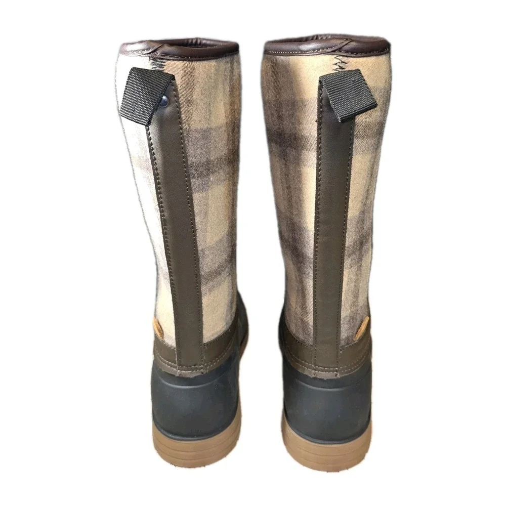 Kamik Alpine Waterproof Winter Snow Boots Unisex Women's 10 /Men's 8.5 Plaid